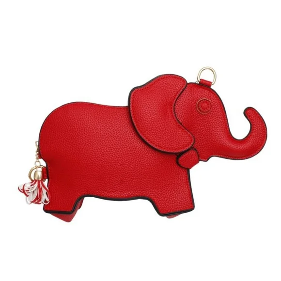 Red Elephant Crossbody Clutch Bag DST - Picture 1 of 5